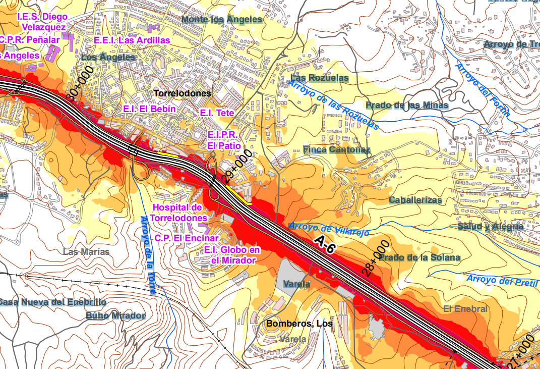 Map a de Ruido Torrelodones